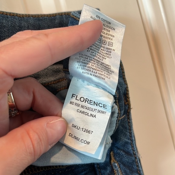DL 1961 Florence mid rise instasculpt skinny Carolina size 29 stretch jeans - Picture 12 of 16